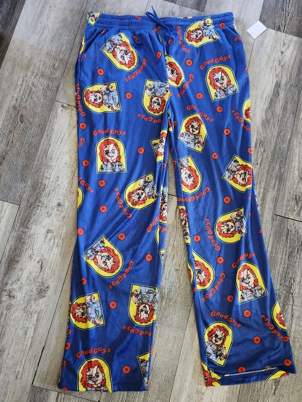 Chucky "Good Guys" all-over print blue fleece pajama pants